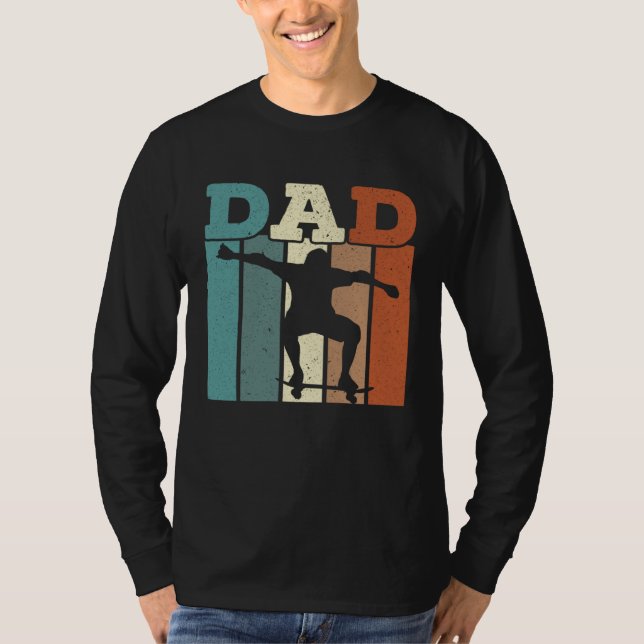 Camiseta Fathers Day Papa Best Dad Ever Fatherhood Skater D (Frente)