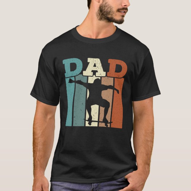 Camiseta Fathers Day Papa Best Dad Ever Fatherhood Skater D (Frente)