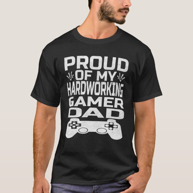 Camiseta Father's Day Show Your Pride in Your Hardworking G (Frente)