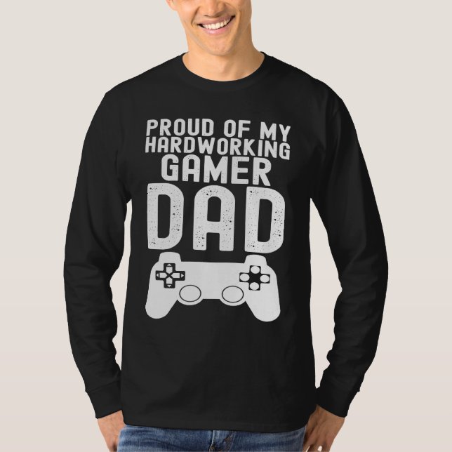 Camiseta Father's Day Show Your Pride in Your Hardworking G (Frente)