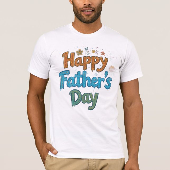 Camiseta "Father's Day T-Shirt – World's Best Dad | Unique  (Frente)