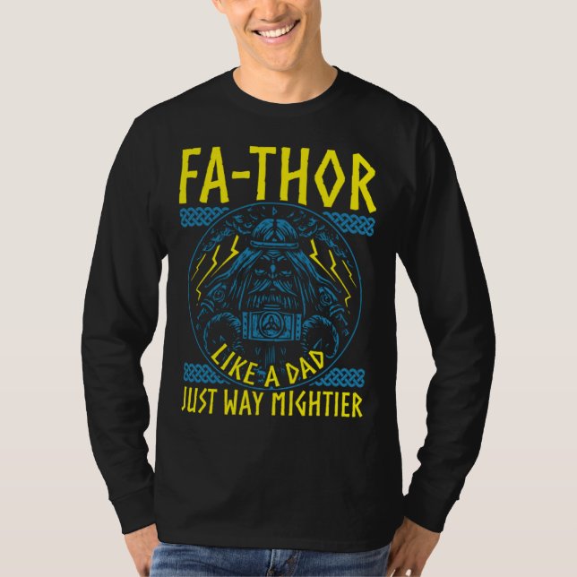 Camiseta Fathor Like A Dad Just Way Mightier Father's Day V (Frente)