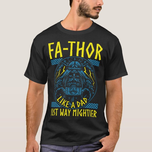 Camiseta Fathor Like A Dad Just Way Mightier Father's Day V (Frente)