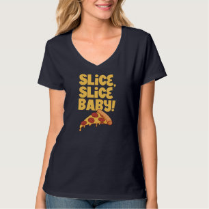 Camiseta Fatia, bebê fatia - Pizza