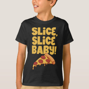 Camiseta Fatia, bebê fatia - Pizza