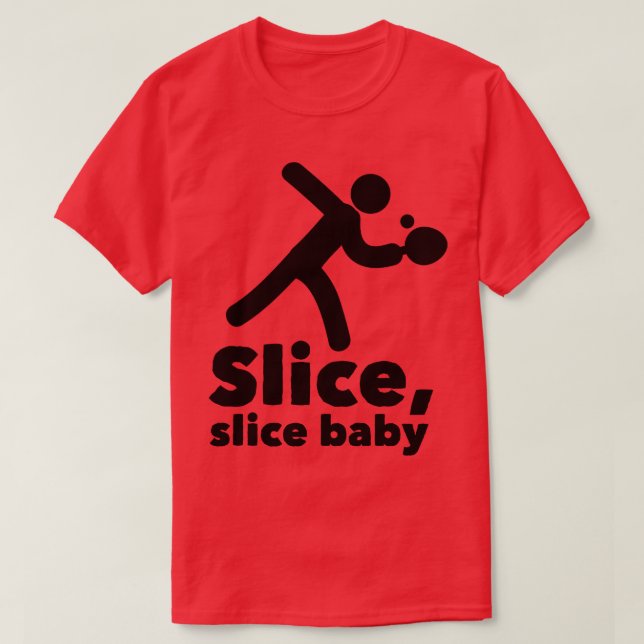 Camiseta Fatia de bebê preto (Frente do Design)
