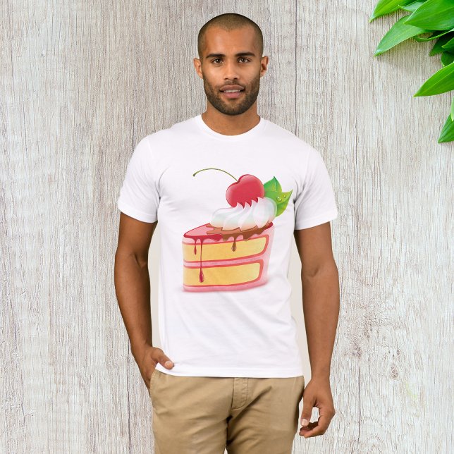 Camiseta Fatia de Bolo de Morango com Creme (Criador carregado)
