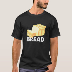 Camiseta Fatia De Design De Pão Carbota De Gluten De Ovelei
