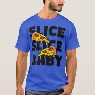 Camiseta Fatia de Fatia de Bebê Pizza Italiana Fast Comida