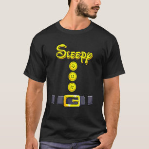 Camiseta Fatia de Halloween Anão do Sono Cor Correspondente