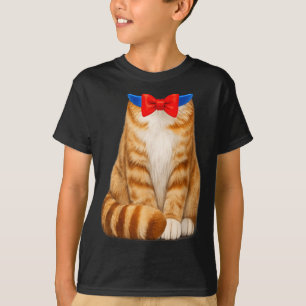 Camiseta Fatia de Laranja Fantasia de Gato com Gravata Borb