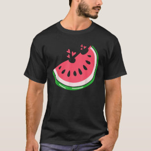 Camiseta Fatia de melancia Fruta de melão amadurece férias