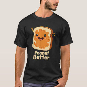 Camiseta Fatia de Pão com Manteiga de Amendoim e Geleia Cas