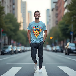 Camiseta Fatia de pizza com objetivos de vida