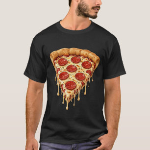 Camiseta Fatia de Pizza com Queijo Derretido - Pep