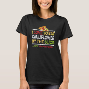 Camiseta Fatia de Pizza de Couve-flor Vegana Cota Sem Glúte