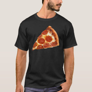 Camiseta Fatia de pizza de pepperoni clássica da SlipperyJo