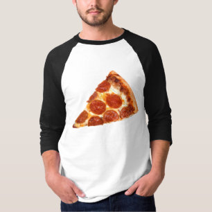 Camiseta Fatia de pizza de pepperoni clássica da SlipperyJo