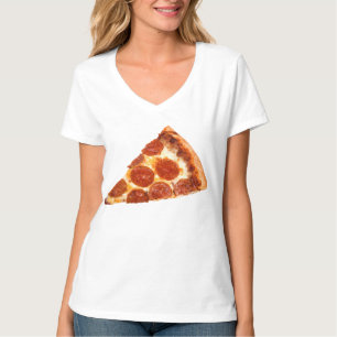 Camiseta Fatia de pizza de pepperoni clássica derretida do
