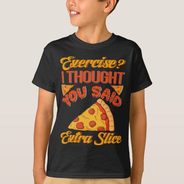Camiseta Fatia de pizza engraçada (Frente)