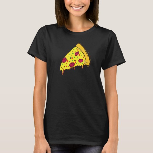 Camiseta Fatia de Pizza Incrível para Comida Rápida (Frente)