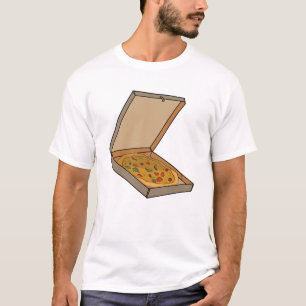 Camiseta Fatia de Pop Art Caixa de Pizza
