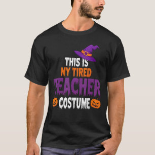 Camiseta Fatia de Professor Cansado para o Halloween Roupas