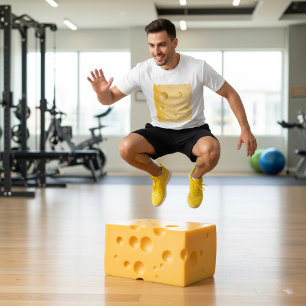 Camiseta Fatia de Queijo Suíço Amarelo Gruyere