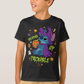Camiseta Fatia do Stitch de Bruxa de Halloween Causando Pro