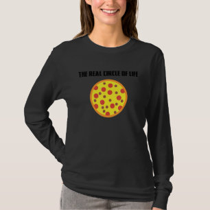 Camiseta Fatia Engraçada De Pizza Rápida Círculo Italiano D