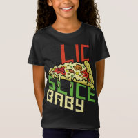 Fatia Fatia Bebê Engraçado Pizza Foodie Engraçado 