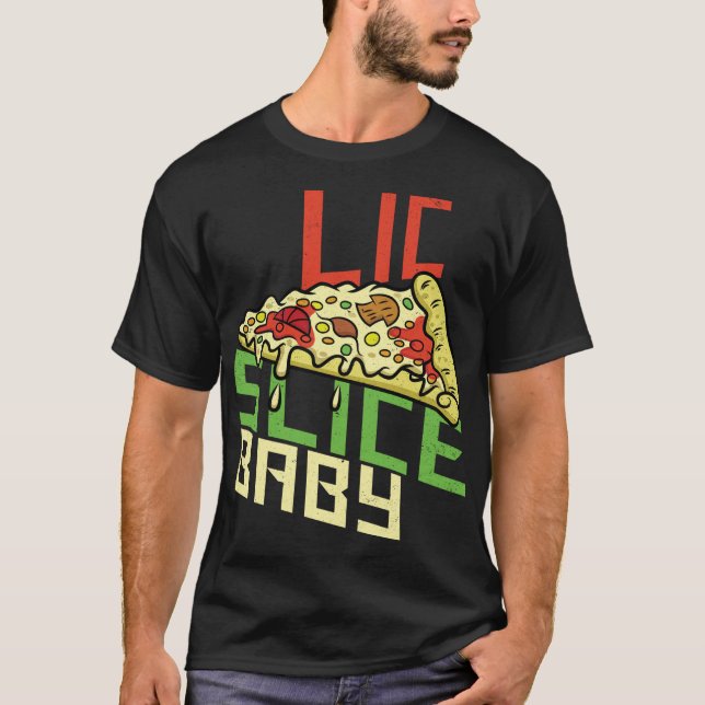 Camiseta Fatia Fatia Bebê Engraçado Pizza Foodie Engraçado  (Frente)