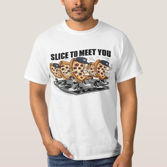 Camiseta Fatia Para Te Conhecer Pizza Engraçada (Frente)