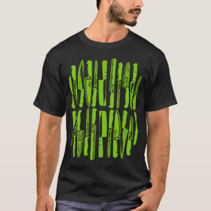 Camiseta Fatiado e Fritado - Verde marciano no escuro
