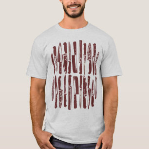 Camiseta Fatiado e Picado - Marrom