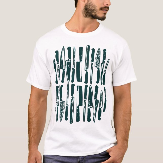 Camiseta Fatiado e seco - Verde escuro (Frente)
