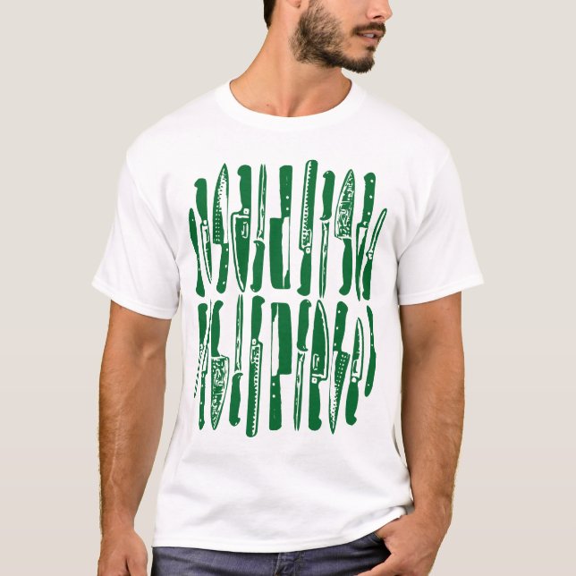 Camiseta Fatiado e seco - Verde florestal (Frente)