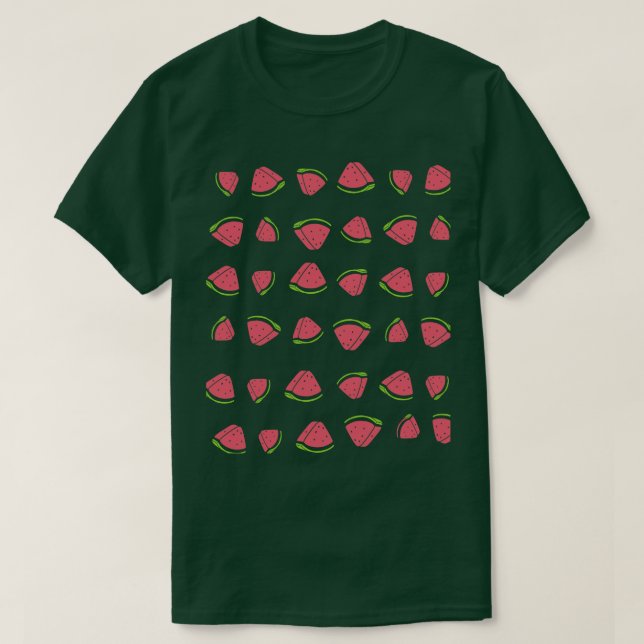 Camiseta Fatias de Fruta de melancia (Frente do Design)