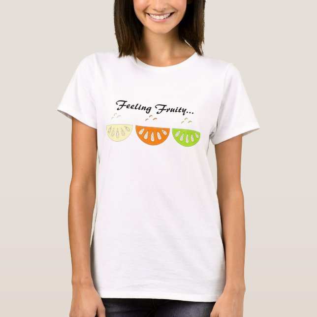 Camiseta Fatias de Fruta Fresca (Frente)
