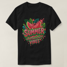 Camiseta Fatias de Melancia - clima de melancia de verão