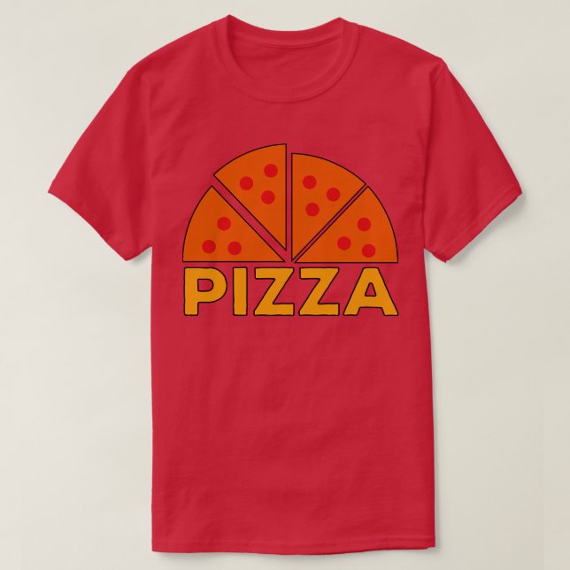 Camiseta Fatias de pizza (Frente do Design)