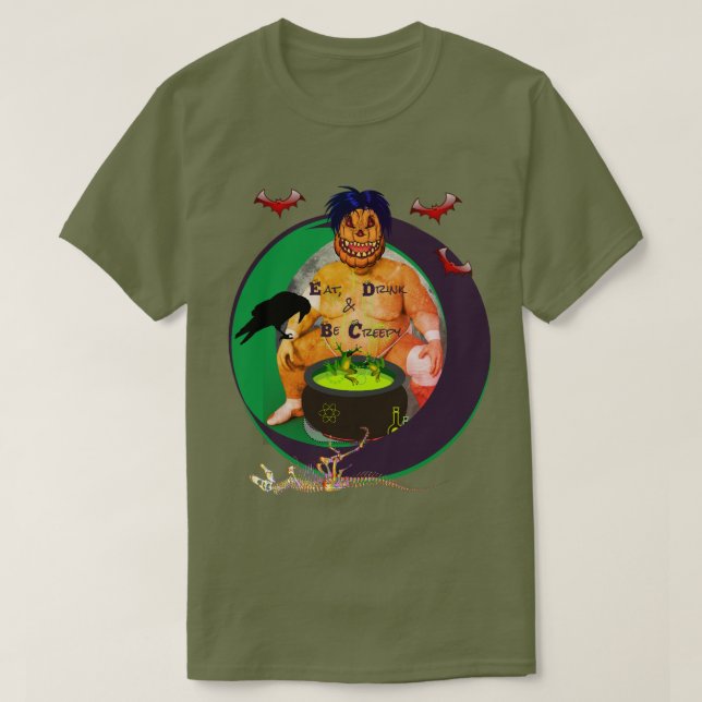 Camiseta Fatiga Wicpkin Halloween (Frente do Design)