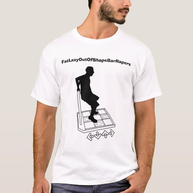 Camiseta FatLazyOutOfShapeBarRapers (Frente)
