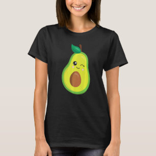 Camiseta Fato de Abacate Vegano Piscando Bonito Meninas Aba