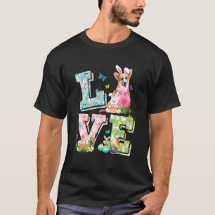 Camiseta Fato de Amor de Páscoa Corgi Cachorro Filhote