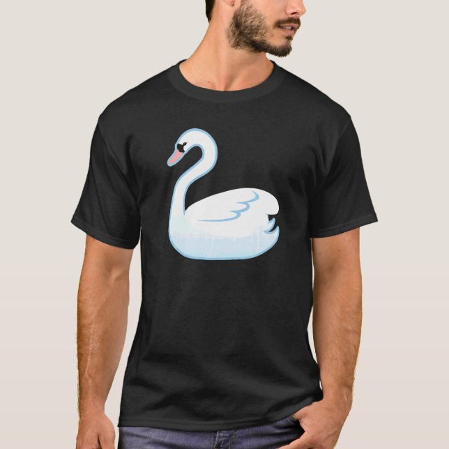 Camiseta Fato de Ave Aquática Cisne (Frente)