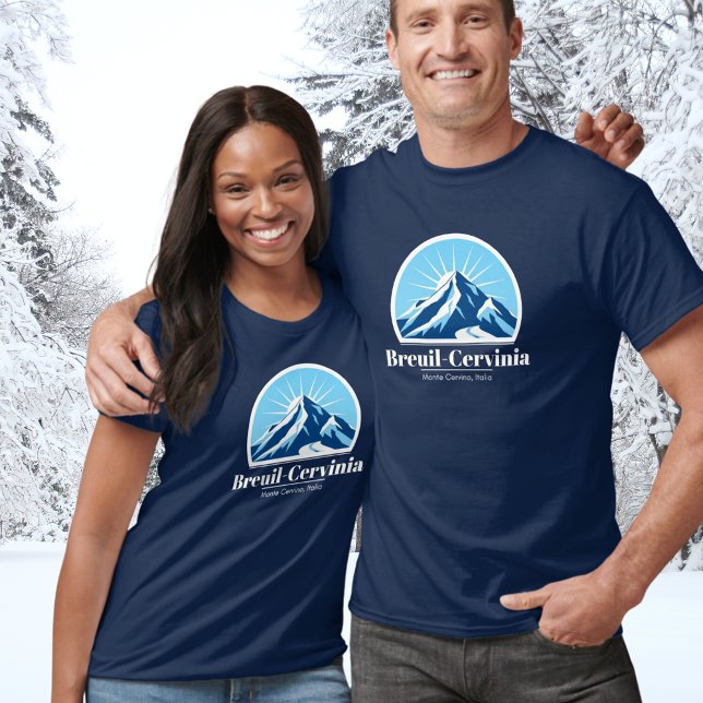 Camiseta Fato de Breuil-Cervinia Monte Cervino Itália (Criador carregado)