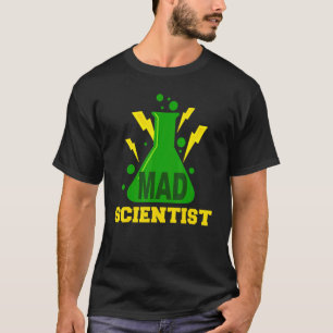Camiseta Fato de Cientista Louco Nerd Química Professor de