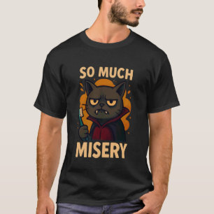 Camiseta Fato de Gato com Ditado de Halloween