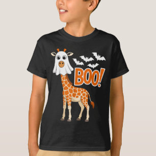 Camiseta Fato de Girafa Boo Amantes de Animais Engraçados H